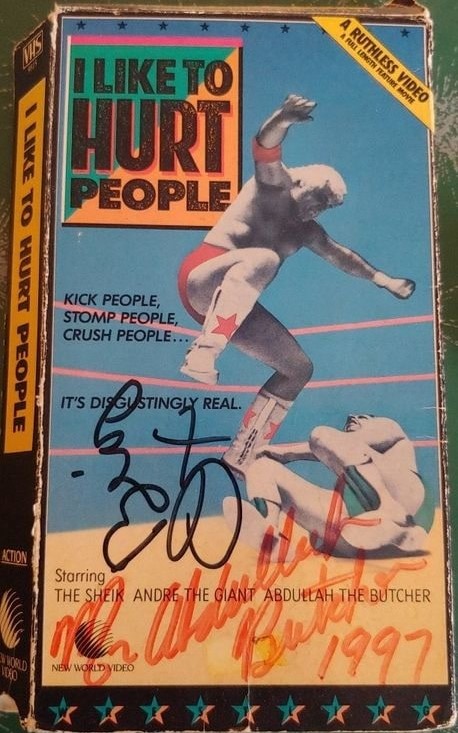 I Like to Hurt People Autographed VHS